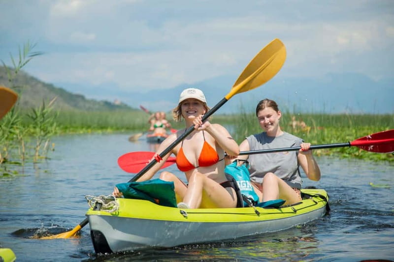 All Day Self-Kayaking to secret spots and wildlife observing - Skadar Lake National Park from water level
