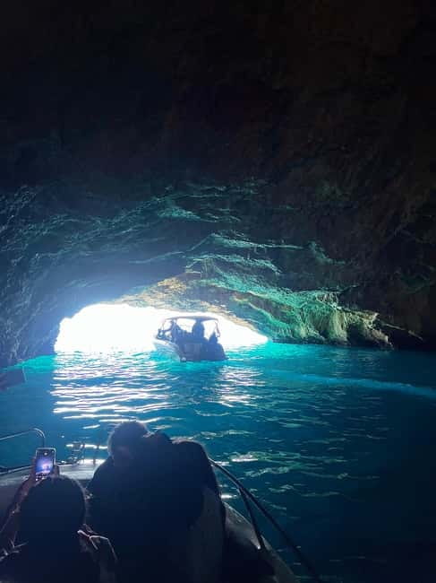 Azure Paradise: Blue Cave and Kotor Bay Boat Tour - Mamula Island from the water