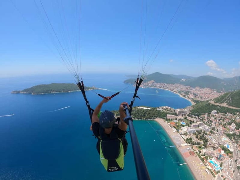 Becici Beach: Tandem Paragliding Flight in Budva Riviera - Landing and continuing your beach day