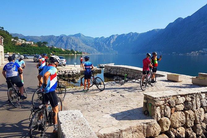 Bike tour - Kotor Bay circle and visit Our Lady of the Rock - A drink in Perast and the final church stop