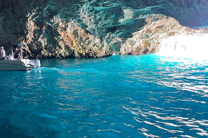 Blue Cave, Lady of the Rocks and Kotor Bay SpeedBoat Tour 3H - Mamula Island at the mouth of the bay