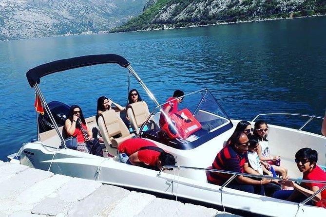 Boat tour to Lady of the Rock , Submarine base & Blue Cave swim - Why Kotor Bay works so well by speedboat