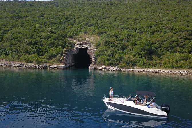 Boat tour to Lady of the Rock , Submarine base & Blue Cave swim - Starting near Kotor’s cruise port