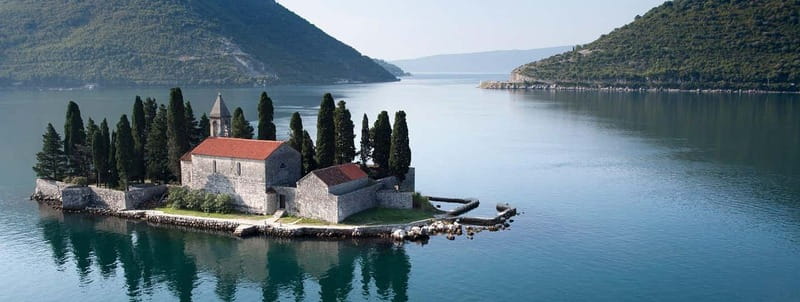 Bokokotor Bay, Blue Cave and panorama of Mamula - From Tivat toward Herceg Novi