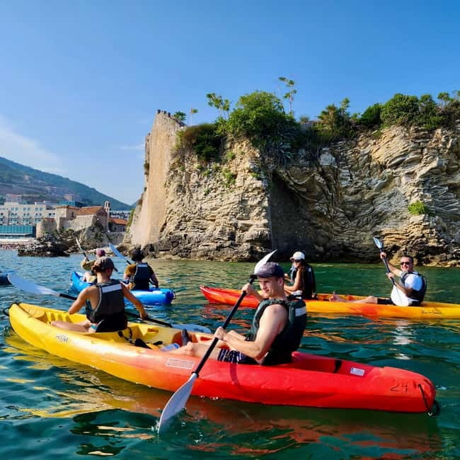 Budva: 3-Hour Paddle Board or Kayak Tour to Coastal Caves - Calypso Beach and the long rest stop