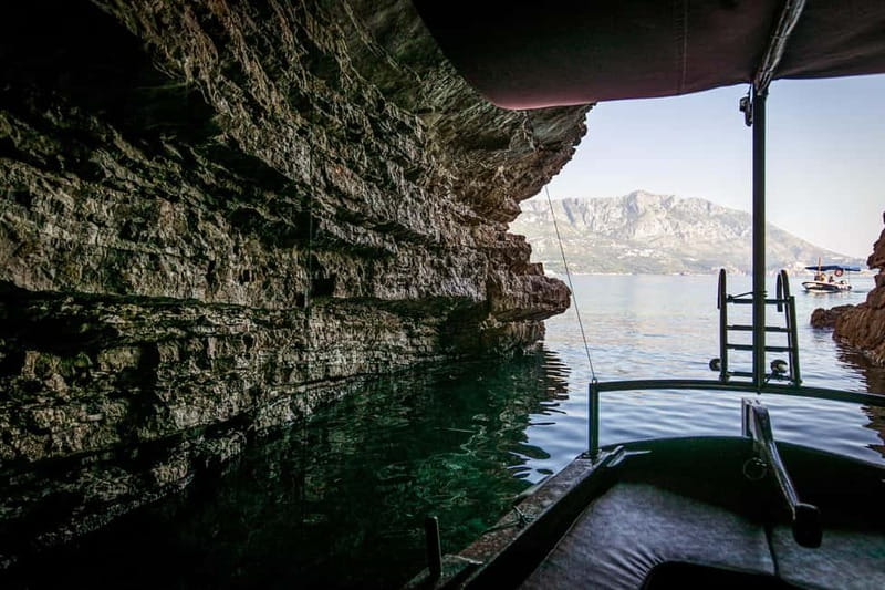 Budva: Exploring Caves & Private Boat Tour - Mogren’s lagoon and the first swim