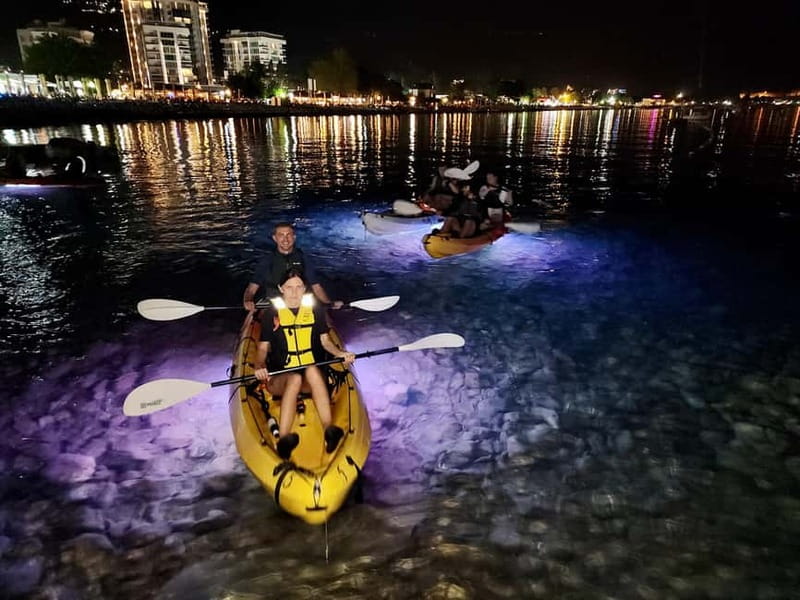 Budva: Night Lights Kayaking Tour - Key points at a glance