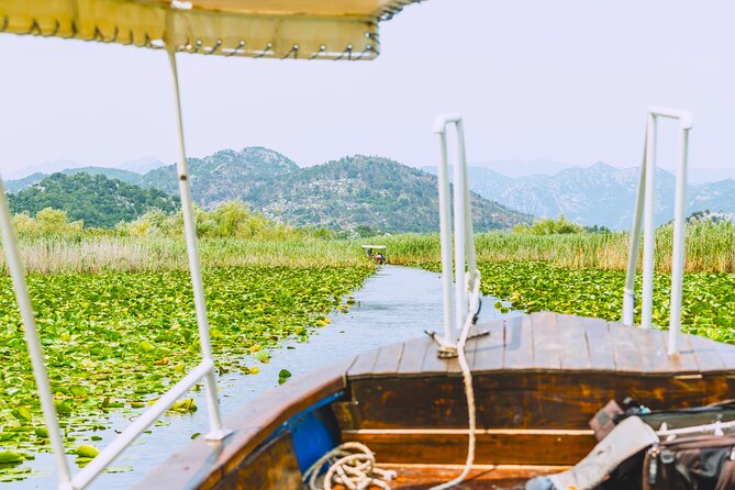 From Virpazar: Visit Karuč, the hidden pearl of Lake Skadar - Vranjina and the view toward Albania