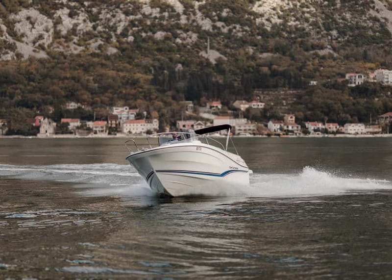 Kotor: Bay of Kotor and Blue Cave Speedboat Tour - Mamula Island and the route to the Blue Cave