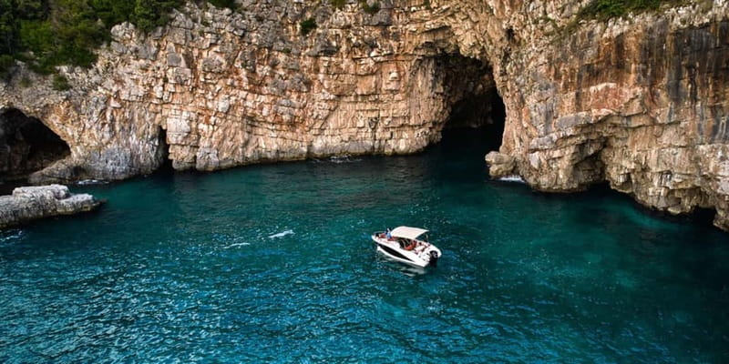 Kotor: Blue Cave and Our Lady of the Rock Speedboat Tour - The Blue Cave and its glowing water