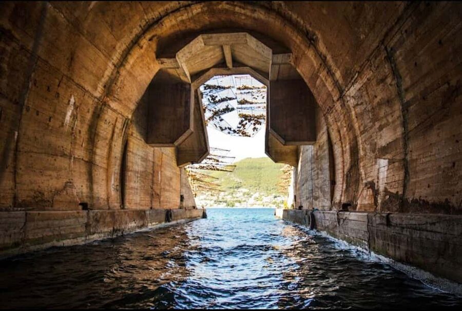 Kotor: Blue Cave Tour with Pickup and Free Drinks - Stepping ashore at Our Lady of the Rocks