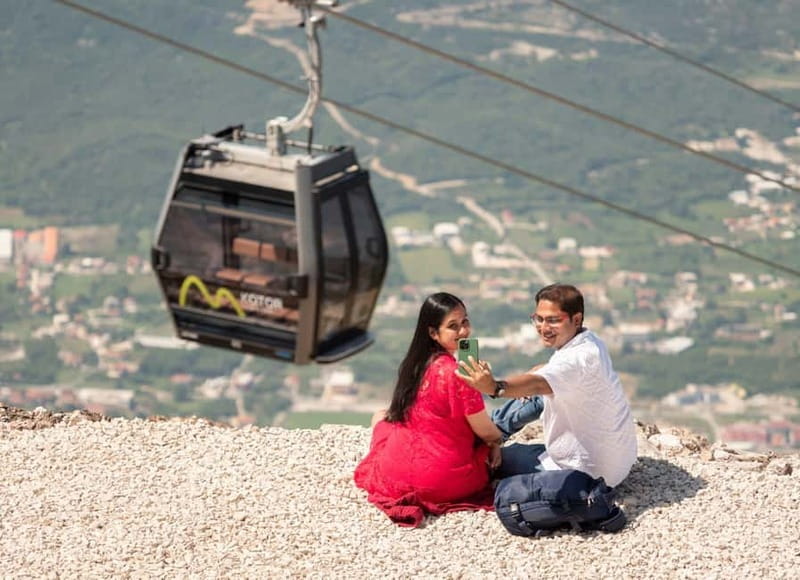 Kotor - Cable Car - Perast " Lady Of The Rock" - The 11-minute cable-car ride above Boka Bay