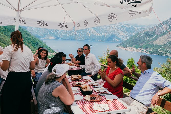 Kotor Jeep Tour: Hidden Stone Village & Food Tasting - The Trojica viewpoint above Kotor