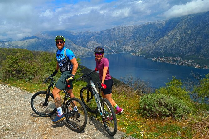 Mountain Biking on Vrmac peninsula - Panoramic view on Kotor bay - From Trojica to the mountain route