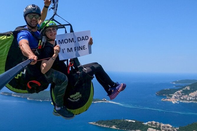 Paragliding in Budva with Certified Pilot (Free Pick-Up Included) - Landing back near Bečići