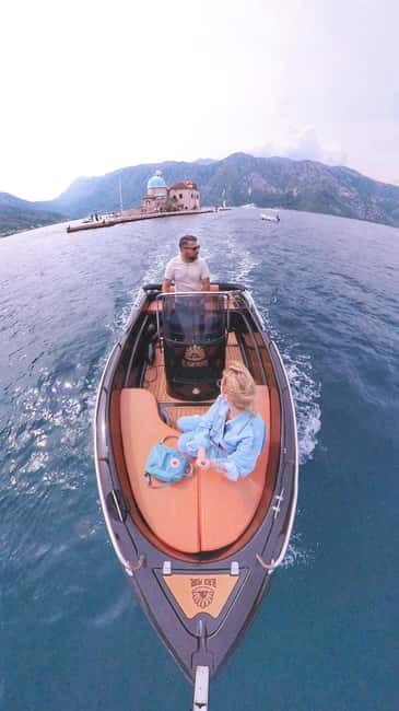 Perast private tour 3h:Lady Of The Rocks & Blue Cave,lagoon - Entering the former submarine tunnel
