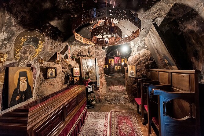 Podgorica Car Trip - Architecture, History, Wine tasting, Churches, Doclea city - Dajbabe Monastery and its cave-shaped church