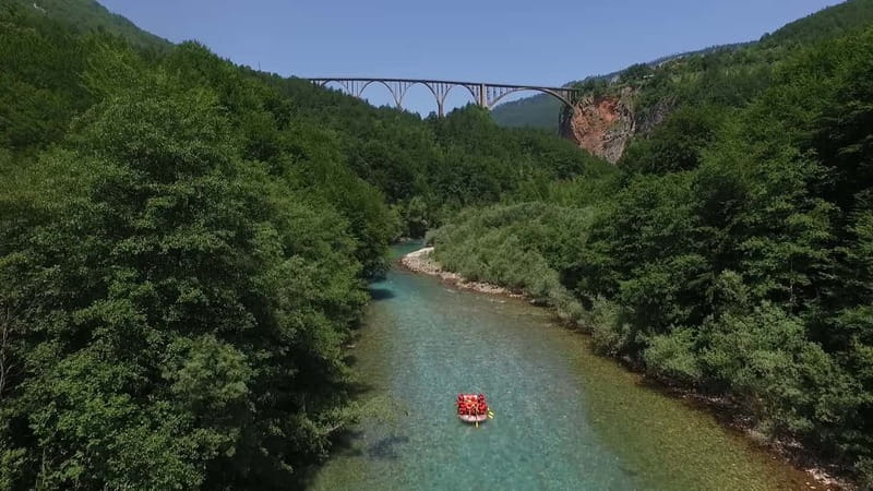 Podgorica: Durmitor National Park- Tara river, bridge & lake - Đurđevića Tara Bridge above Europe’s great canyon