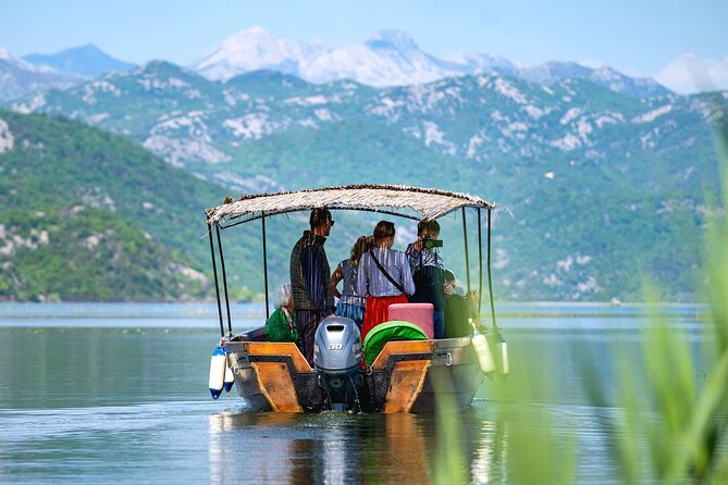 Private Skadar Lake National Park Tour with Wooden Boat and Wine - Swimming in the blue water of Lake Skadar