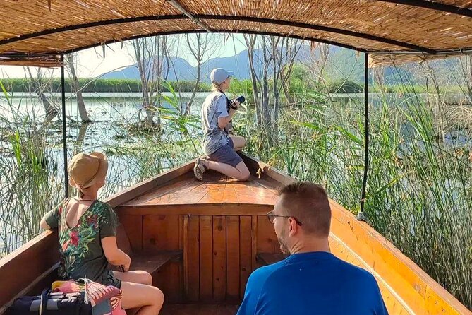 Skadar Lake National Park: Birdwatching & Photography Tour - Boarding the reed-roofed čun