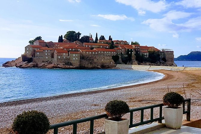 Sveti Stefan, Budva and Kotor - Sveti Stefan and the Famous View from Above