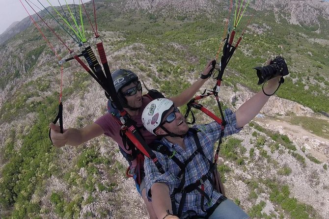 Tandem paragliding in Budva /All-inclusive - GoPro footage and the extra SD card cost