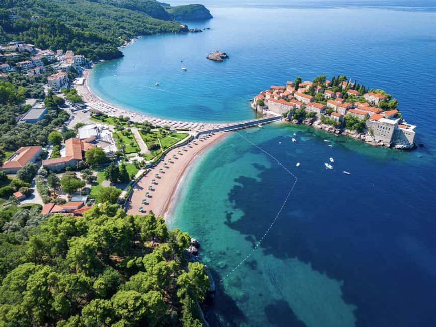 Tirana/Durres/Shkoder: Montenegro Day Tour Budva & S. Stefan - Sveti Stefan is a photo stop, not a full visit