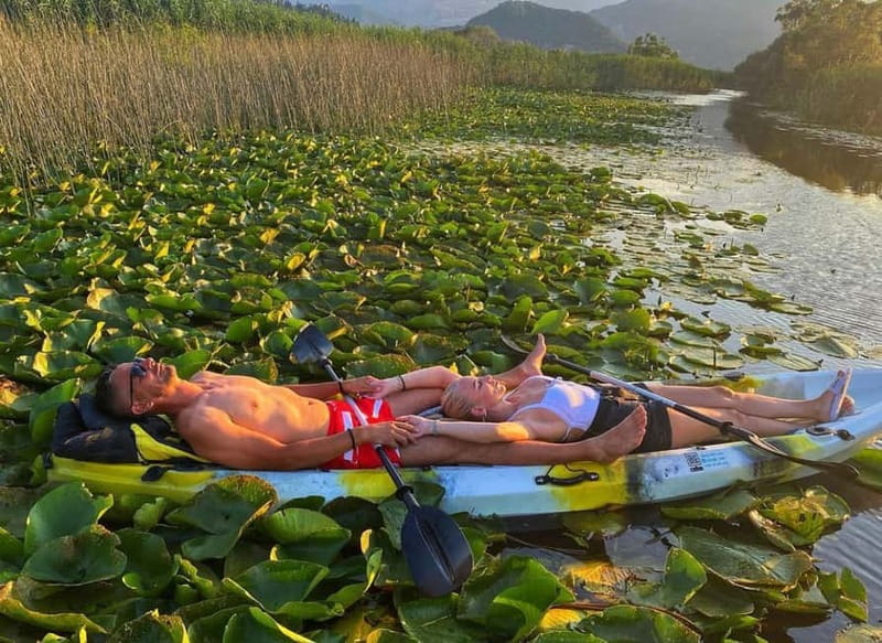 Virpazar: Skadar Lake Nature Kayak Tour - Beneath the main bridge and onto open water